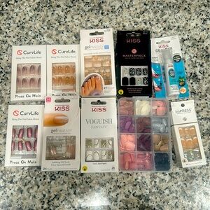 Glue on nails assortment